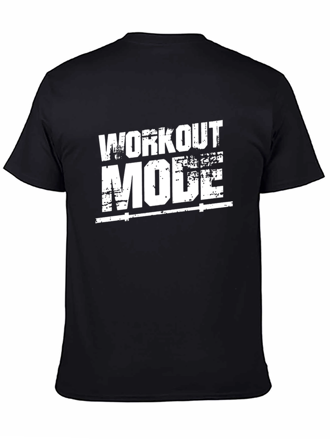 Workout Mode Black Graphic T-Shirt