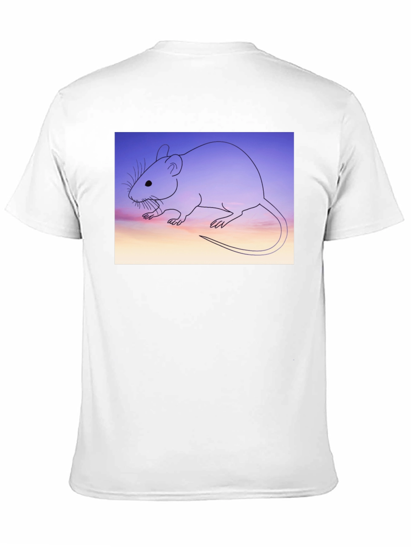 Rat Graphic Tee - Sunset Mouse Shirt
