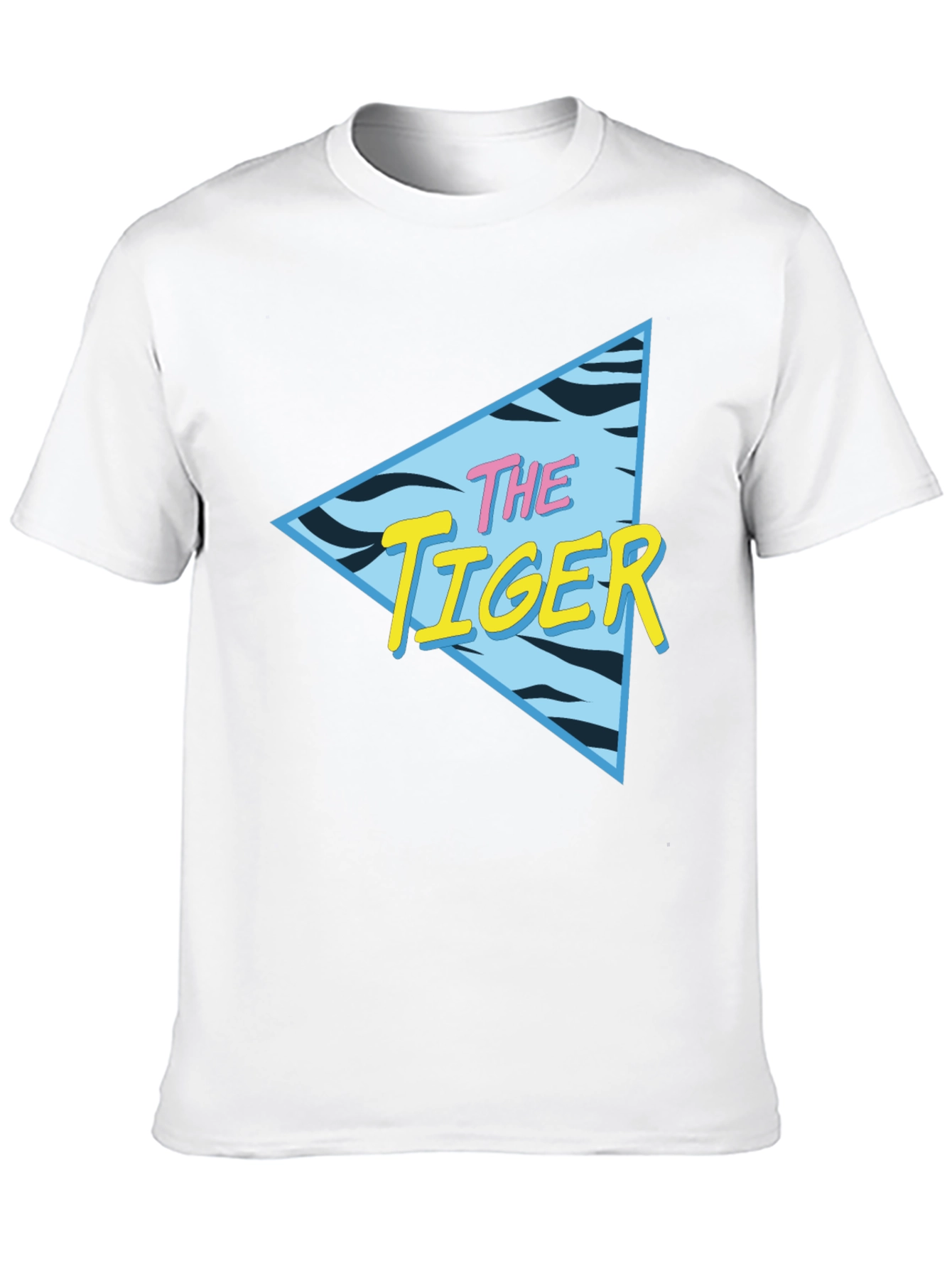 Retro The Tiger Graphic Black T-Shirt