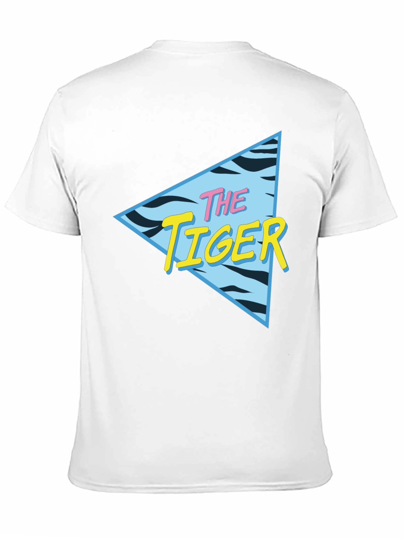 Retro The Tiger Graphic Black T-Shirt