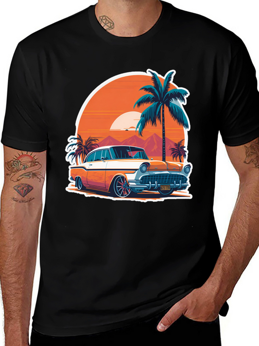 Classic Car Graphic Tee - Retro Style