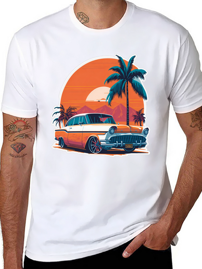 Classic Car Graphic Tee - Retro Style