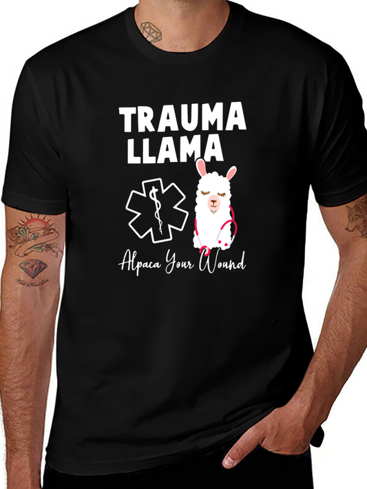 Trauma Llama T-Shirt - Alpaca Your Wound