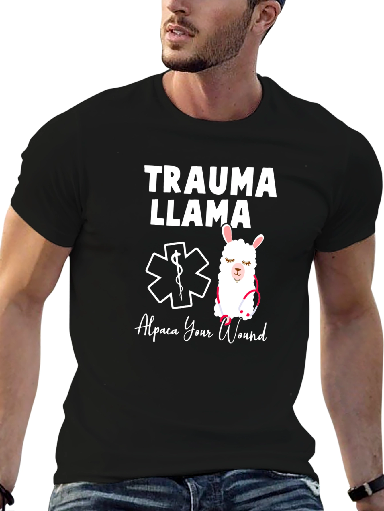 Trauma Llama T-Shirt - Alpaca Your Wound