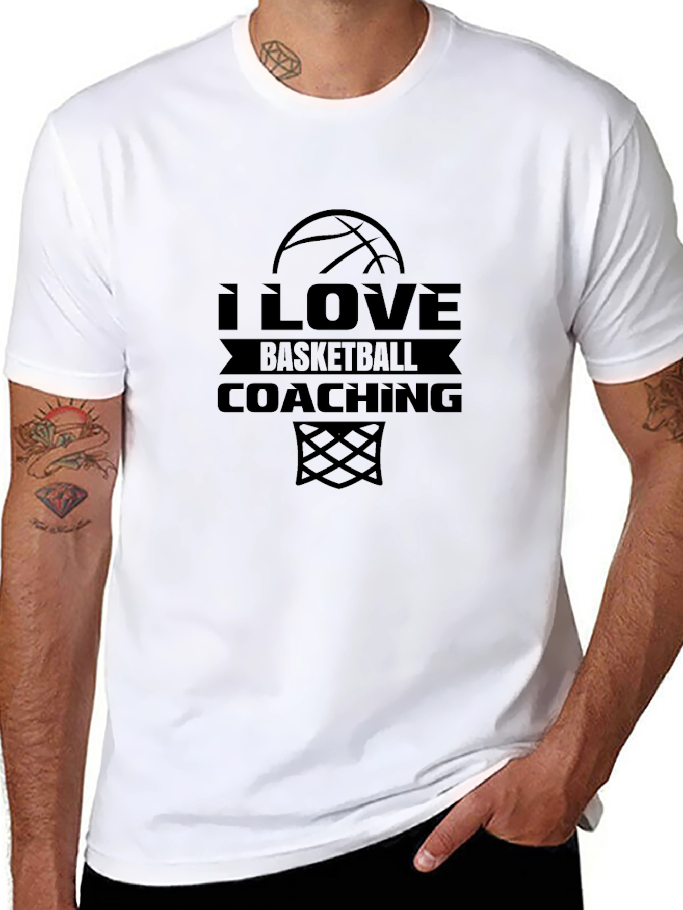 I Love Basketball Coaching T-Shirt