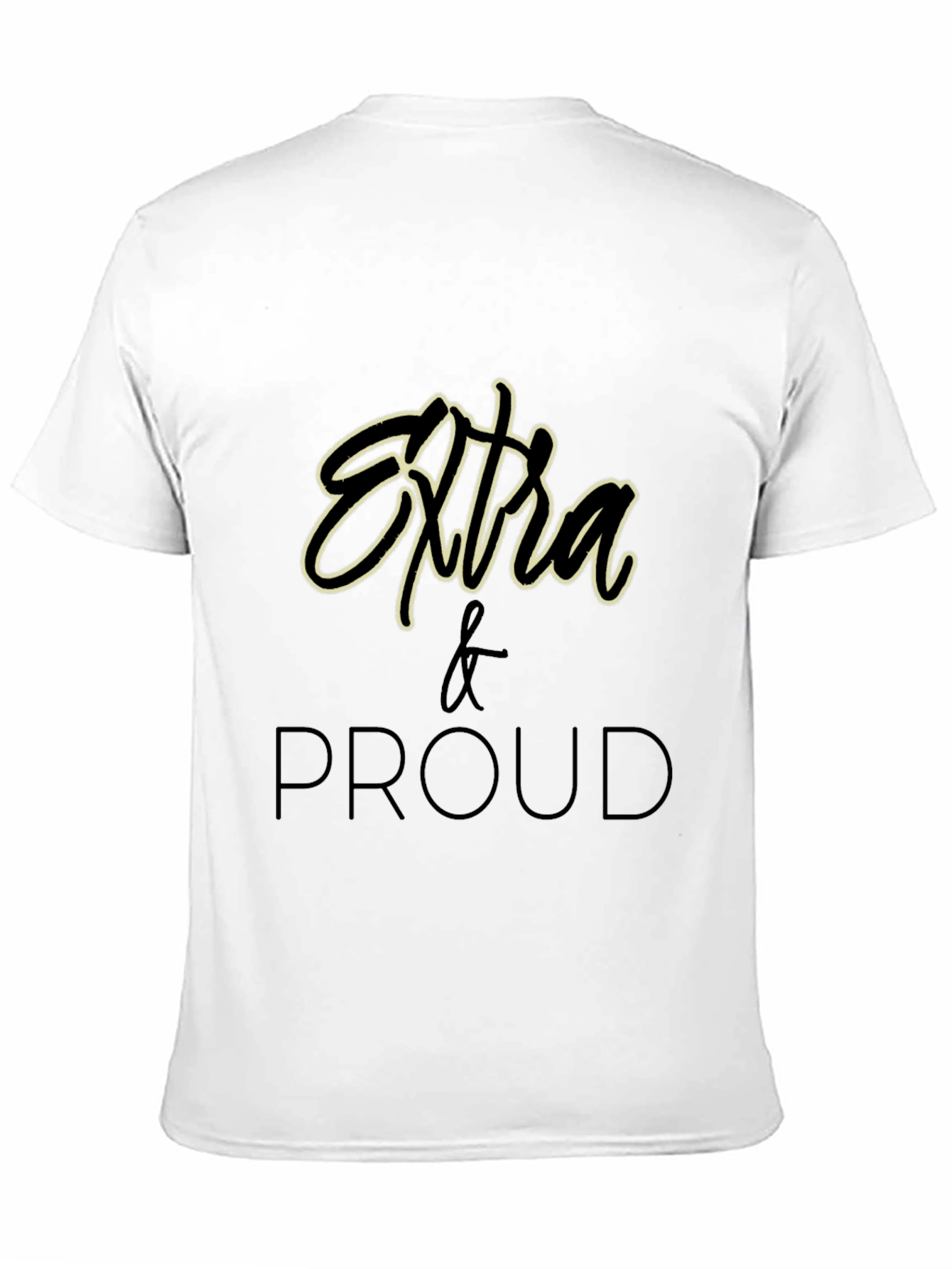 Extra & Proud Graphic T-Shirt - Black