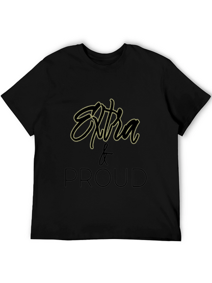 Extra & Proud Graphic T-Shirt - Black