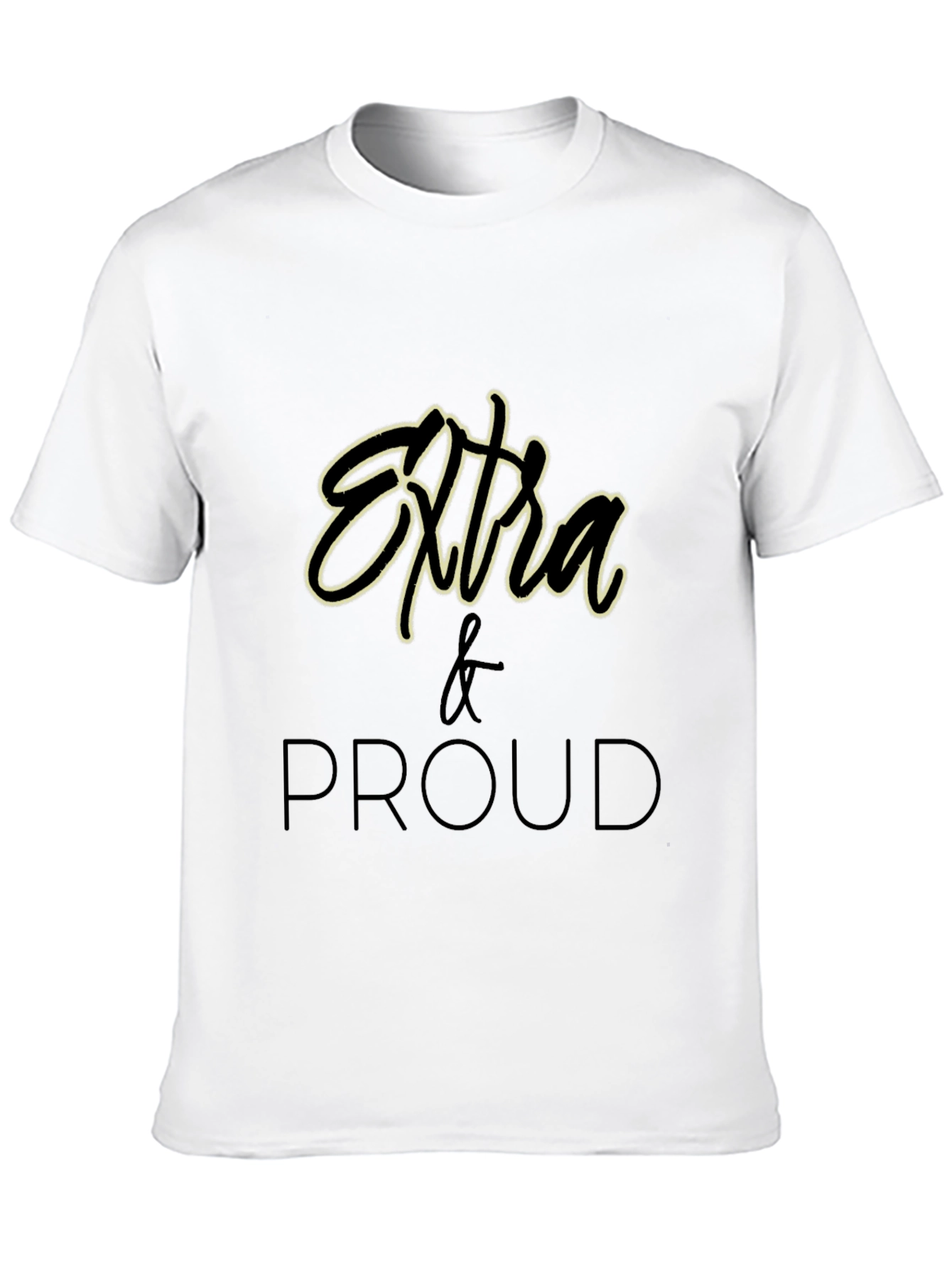 Extra & Proud Graphic T-Shirt - Black