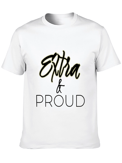 Extra & Proud Graphic T-Shirt - Black