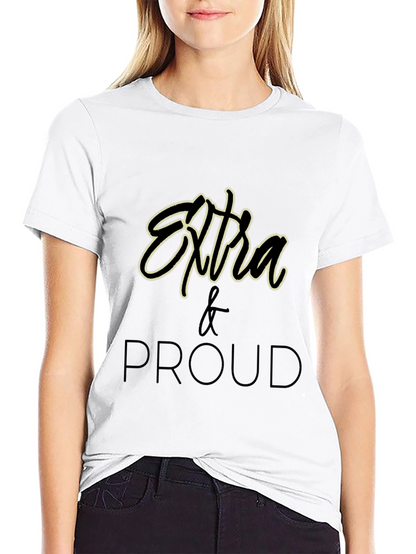 Extra & Proud Graphic T-Shirt - Black