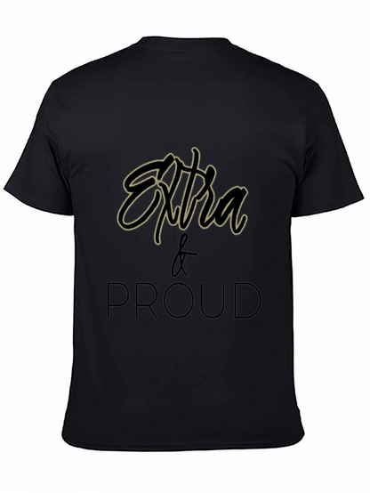 Extra & Proud Graphic T-Shirt - Black