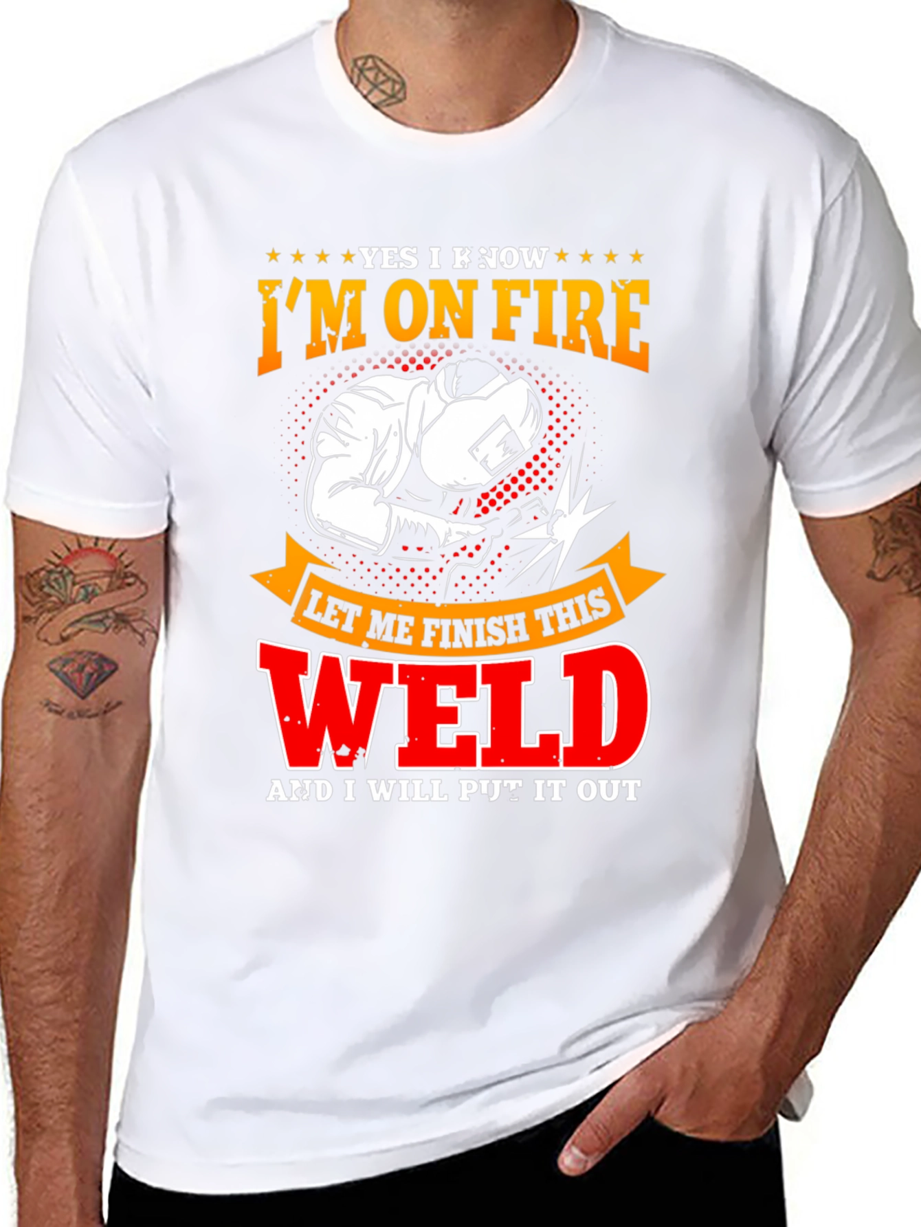 Im On Fire Welder T-Shirt