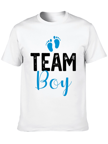 Team Boy Graphic T-Shirt - Baby Shower Gender Reveal
