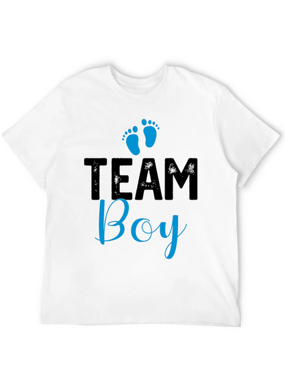 Team Boy Graphic T-Shirt - Baby Shower Gender Reveal
