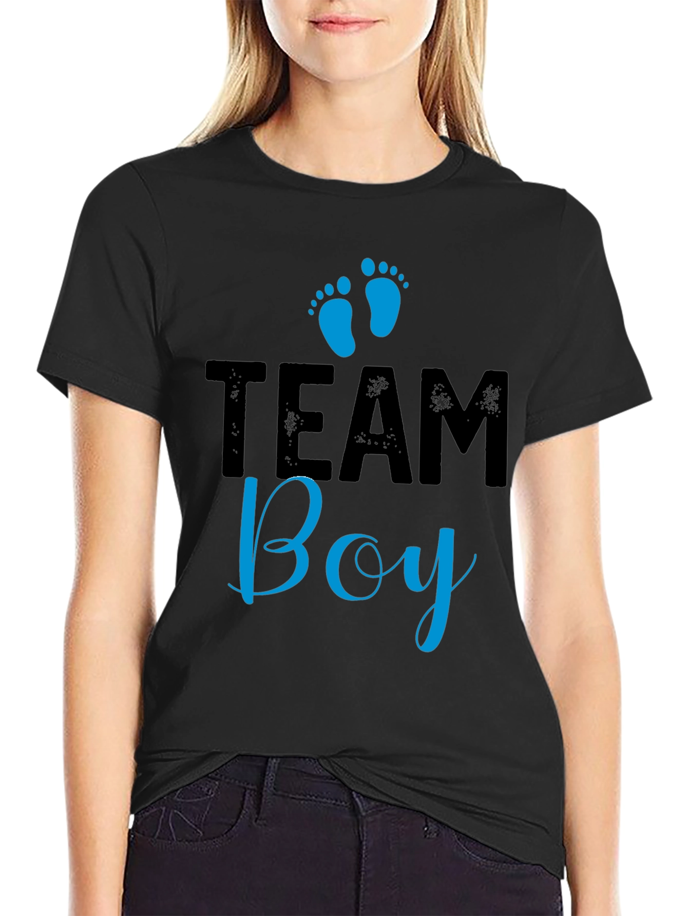 Team Boy Graphic T-Shirt - Baby Shower Gender Reveal