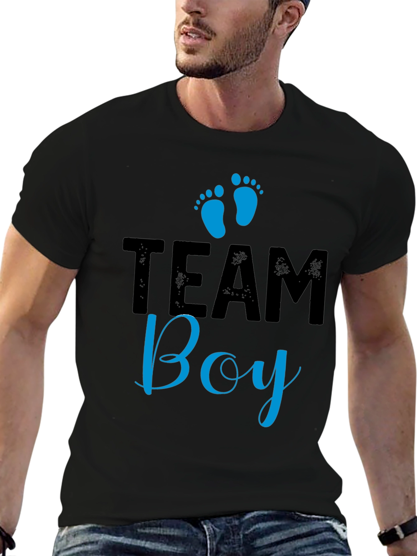 Team Boy Graphic T-Shirt - Baby Shower Gender Reveal