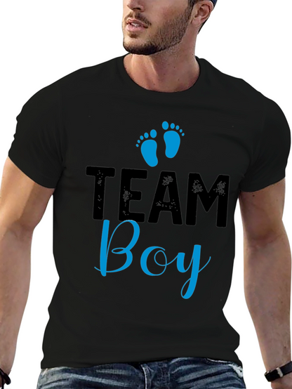 Team Boy Graphic T-Shirt - Baby Shower Gender Reveal