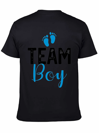 Team Boy Graphic T-Shirt - Baby Shower Gender Reveal