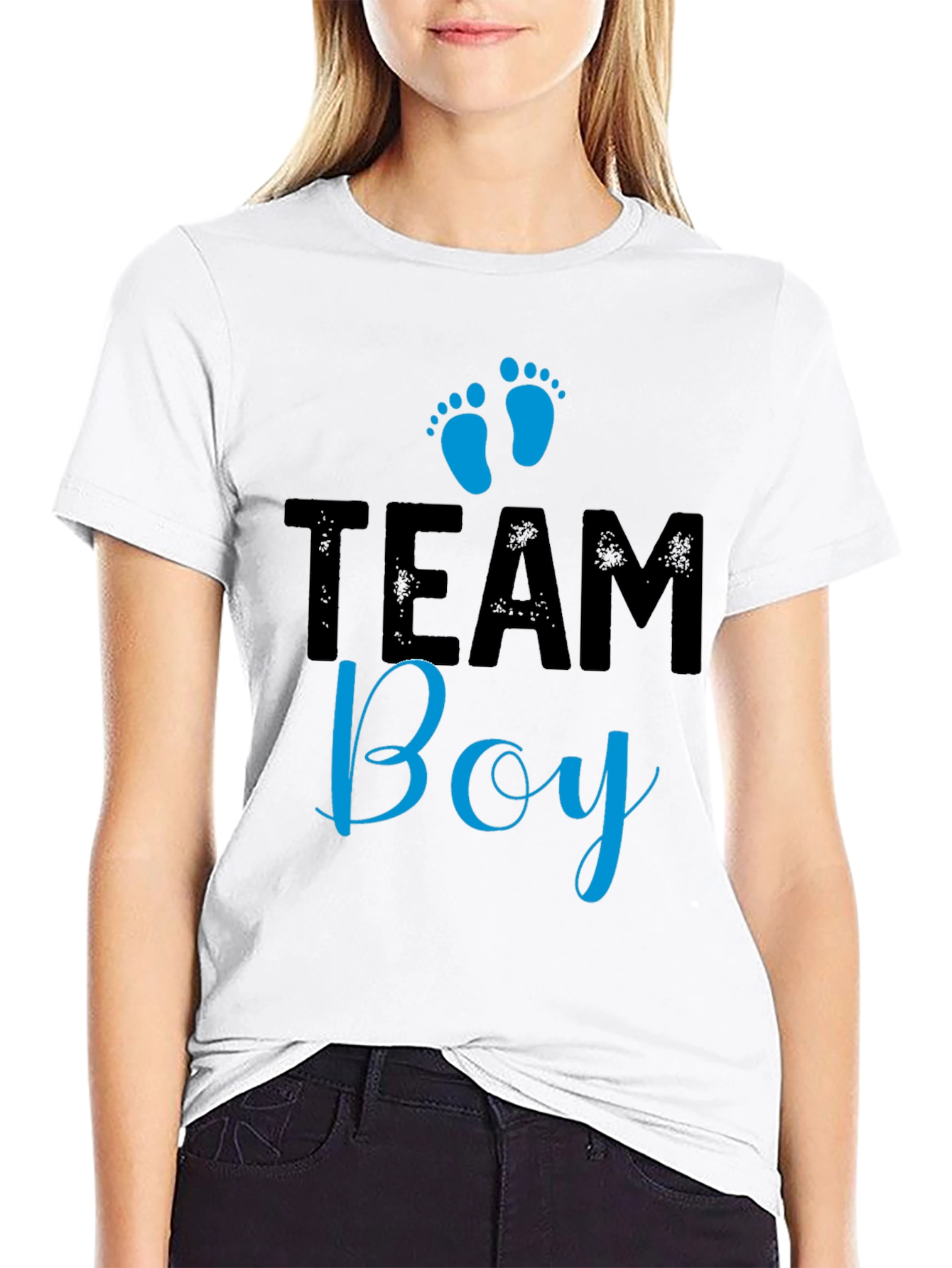 Team Boy Graphic T-Shirt - Baby Shower Gender Reveal