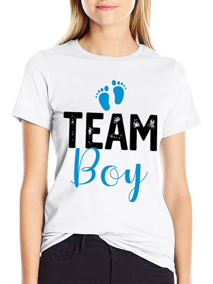 Team Boy Graphic T-Shirt - Baby Shower Gender Reveal