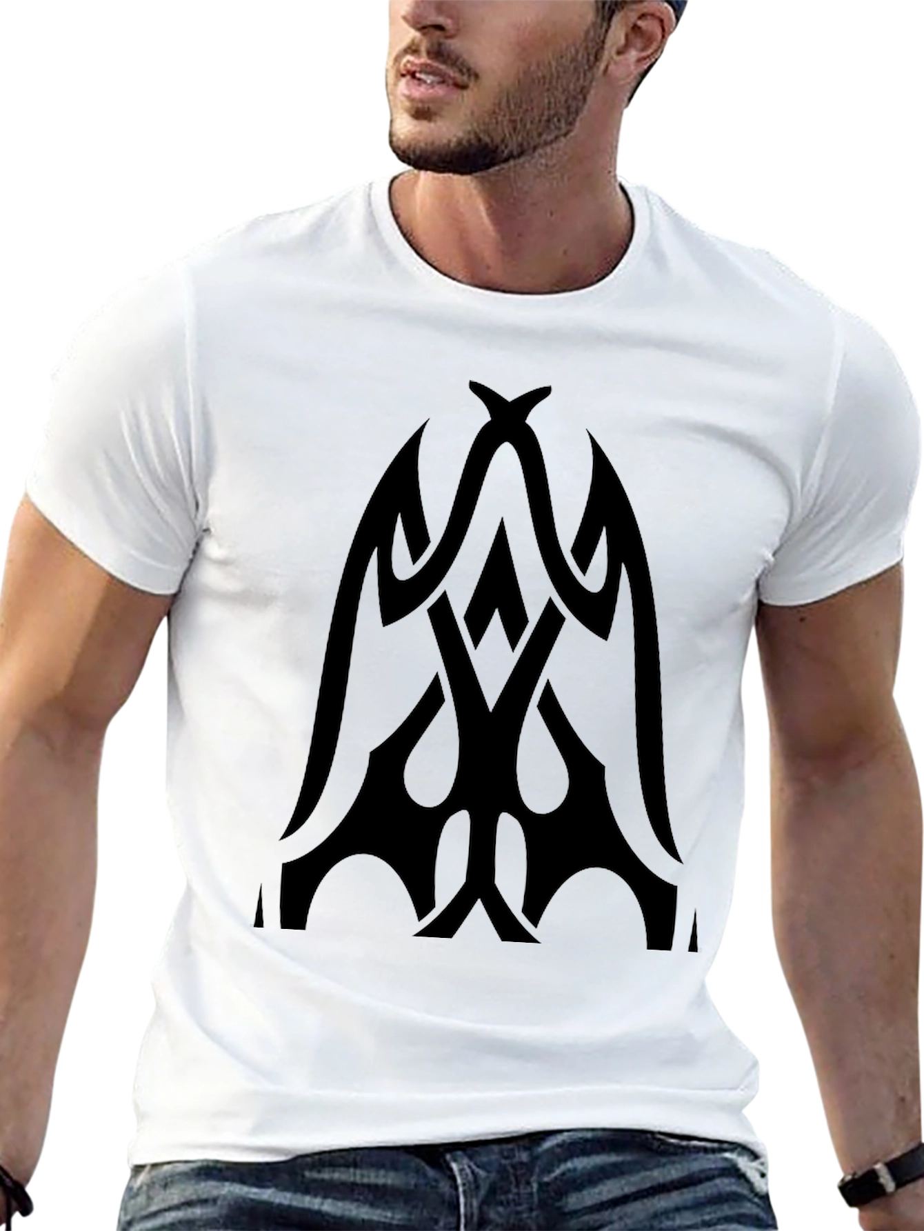 Tribal Graphic Black T-Shirt | Bold Statement Tee