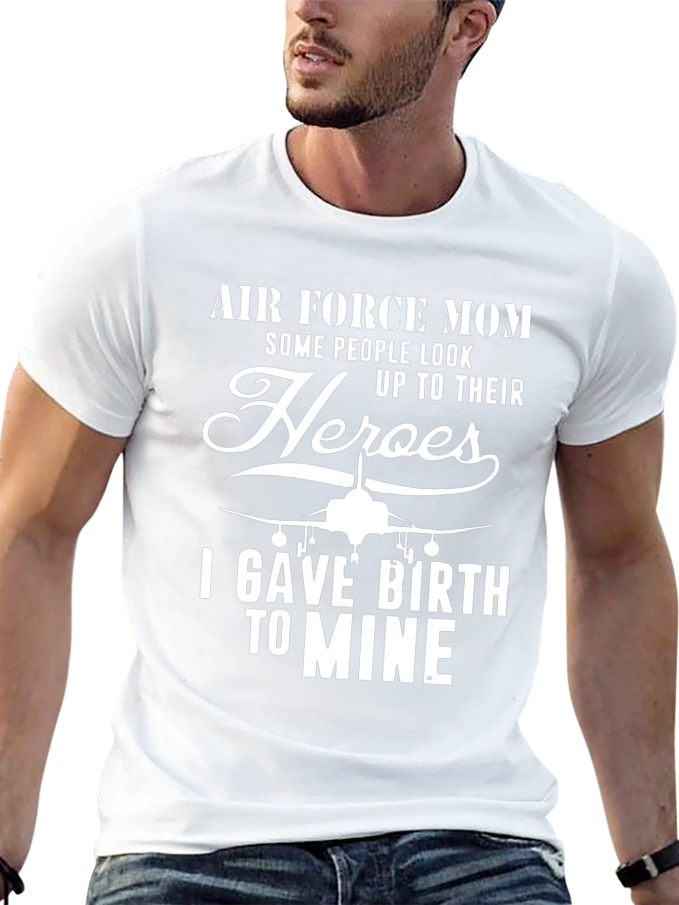 Air Force Mom T-Shirt - Heros Mother