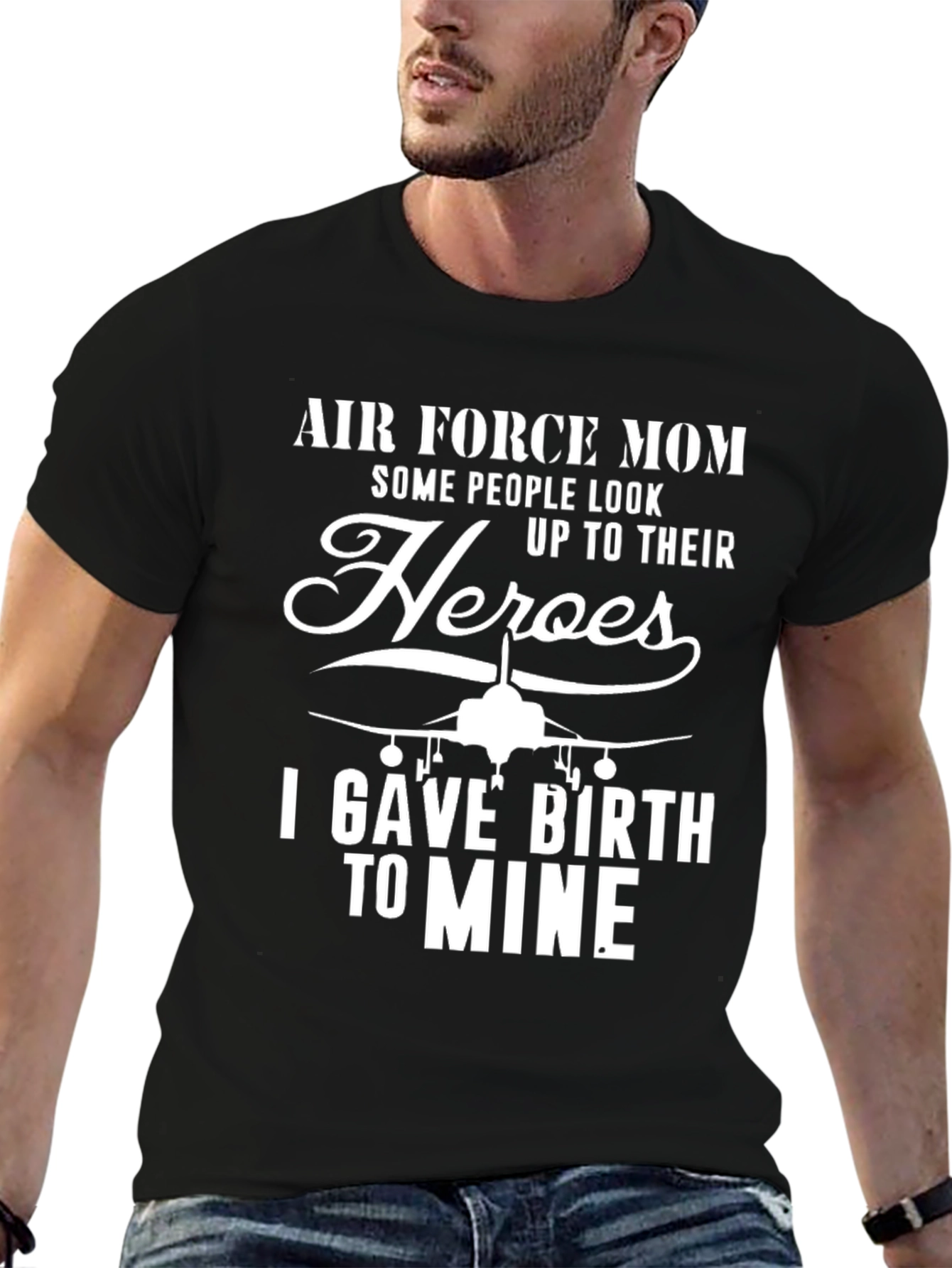 Air Force Mom T-Shirt - Heros Mother