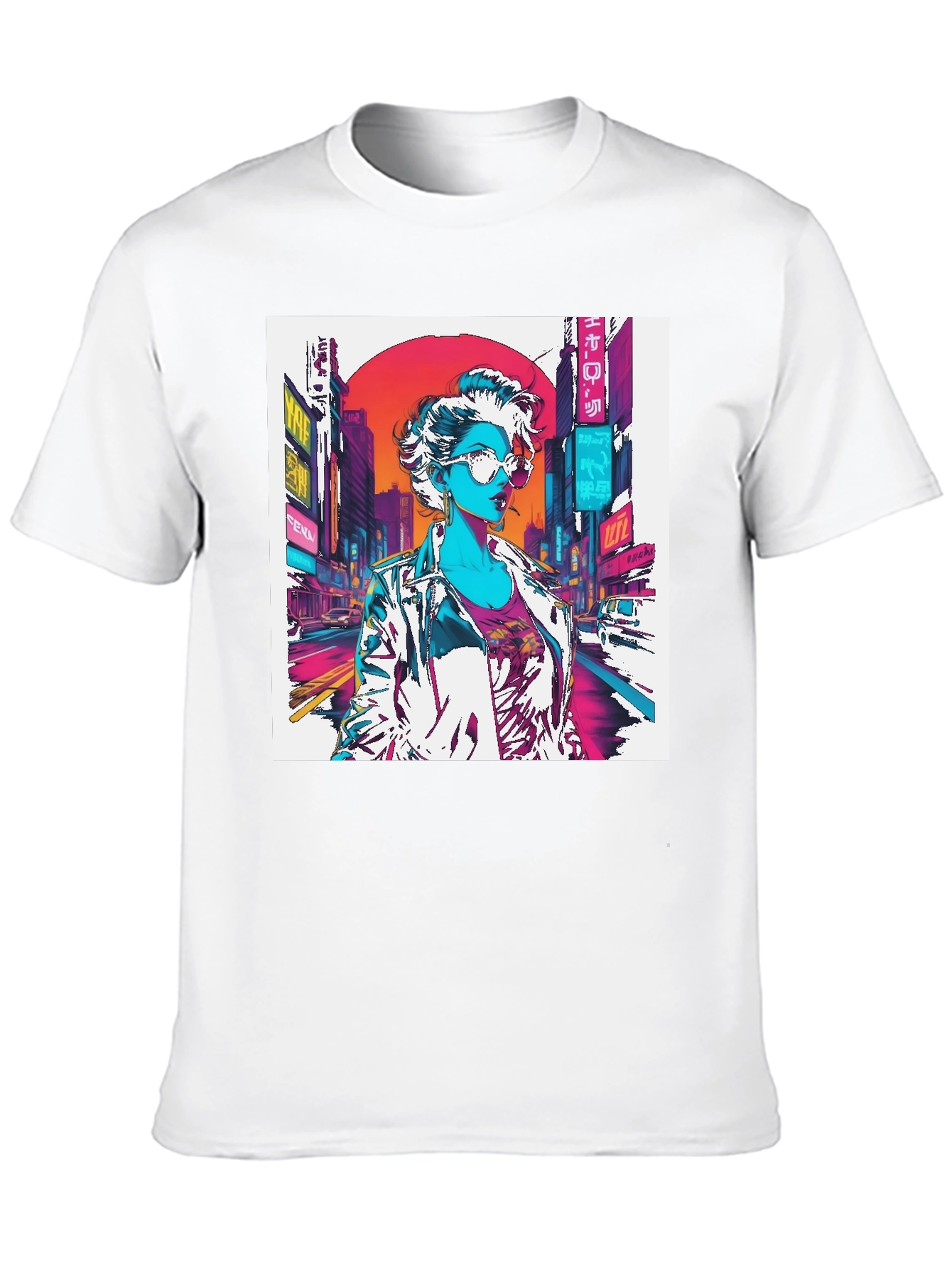 Cyberpunk Woman Graphic T-Shirt