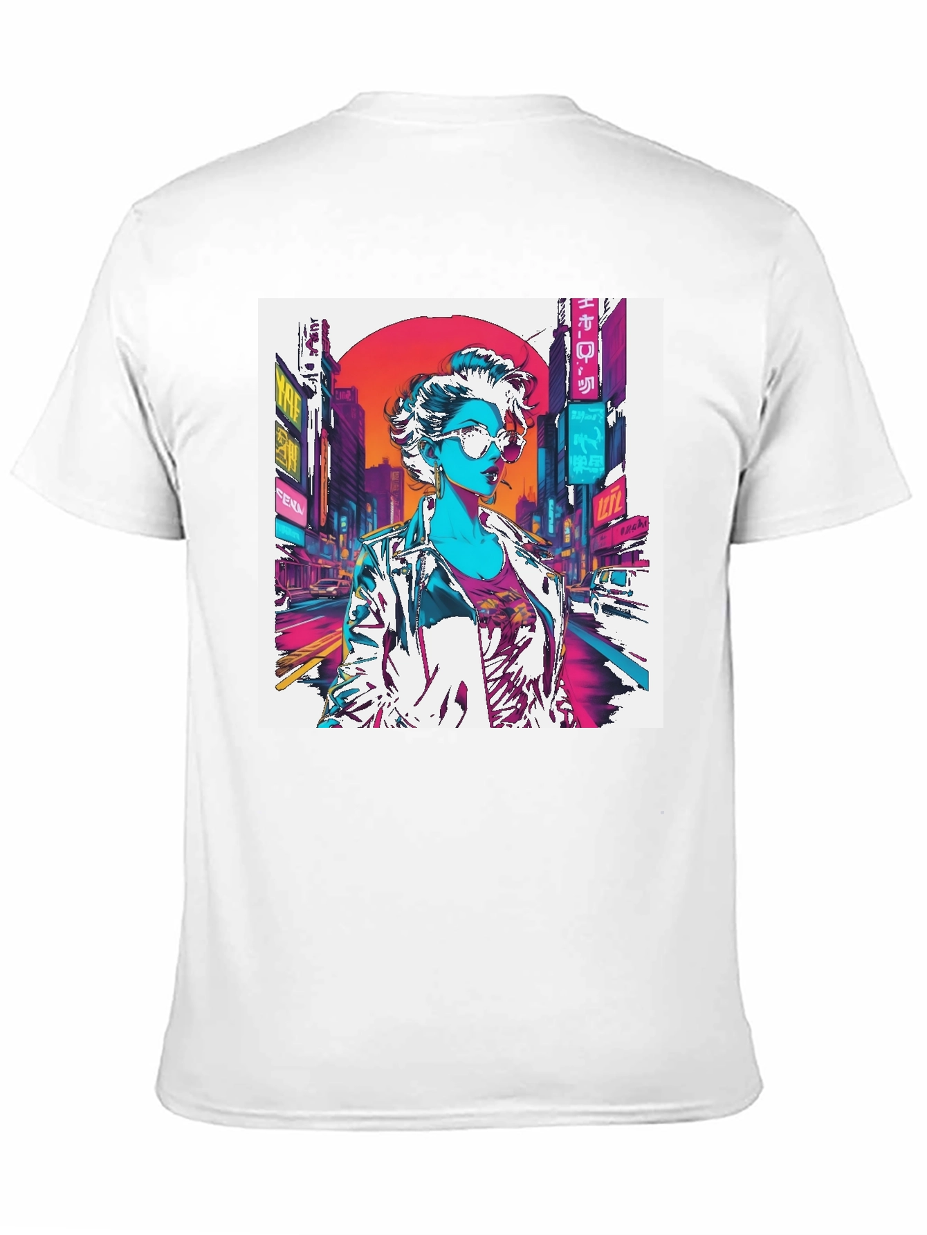 Cyberpunk Woman Graphic T-Shirt