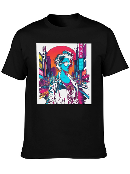 Cyberpunk Woman Graphic T-Shirt