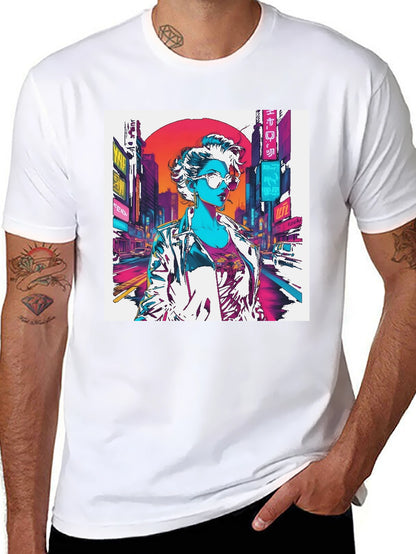 Cyberpunk Woman Graphic T-Shirt