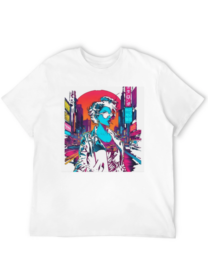 Cyberpunk Woman Graphic T-Shirt