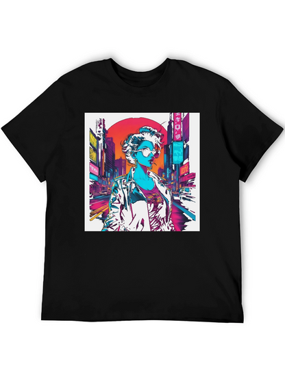 Cyberpunk Woman Graphic T-Shirt