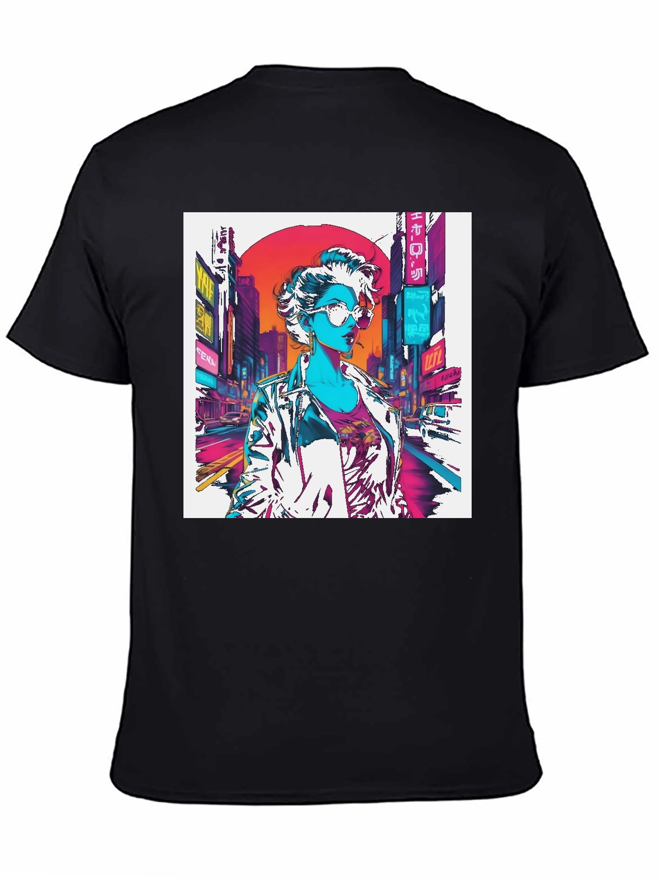 Cyberpunk Woman Graphic T-Shirt