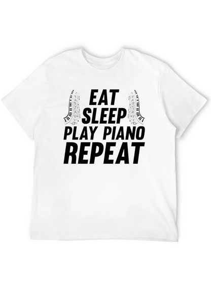 Eat Sleep Play Piano Repeat T-Shirt