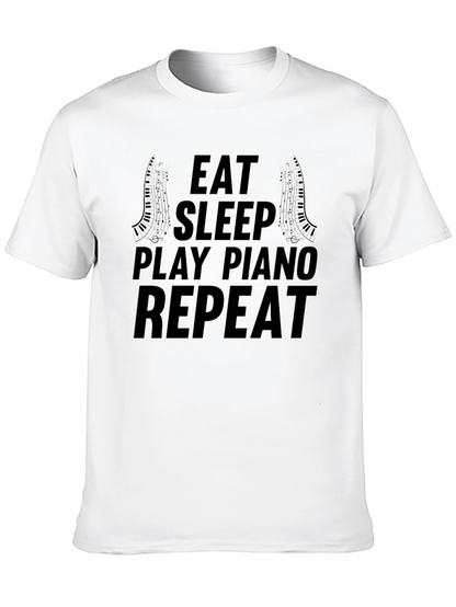Eat Sleep Play Piano Repeat T-Shirt