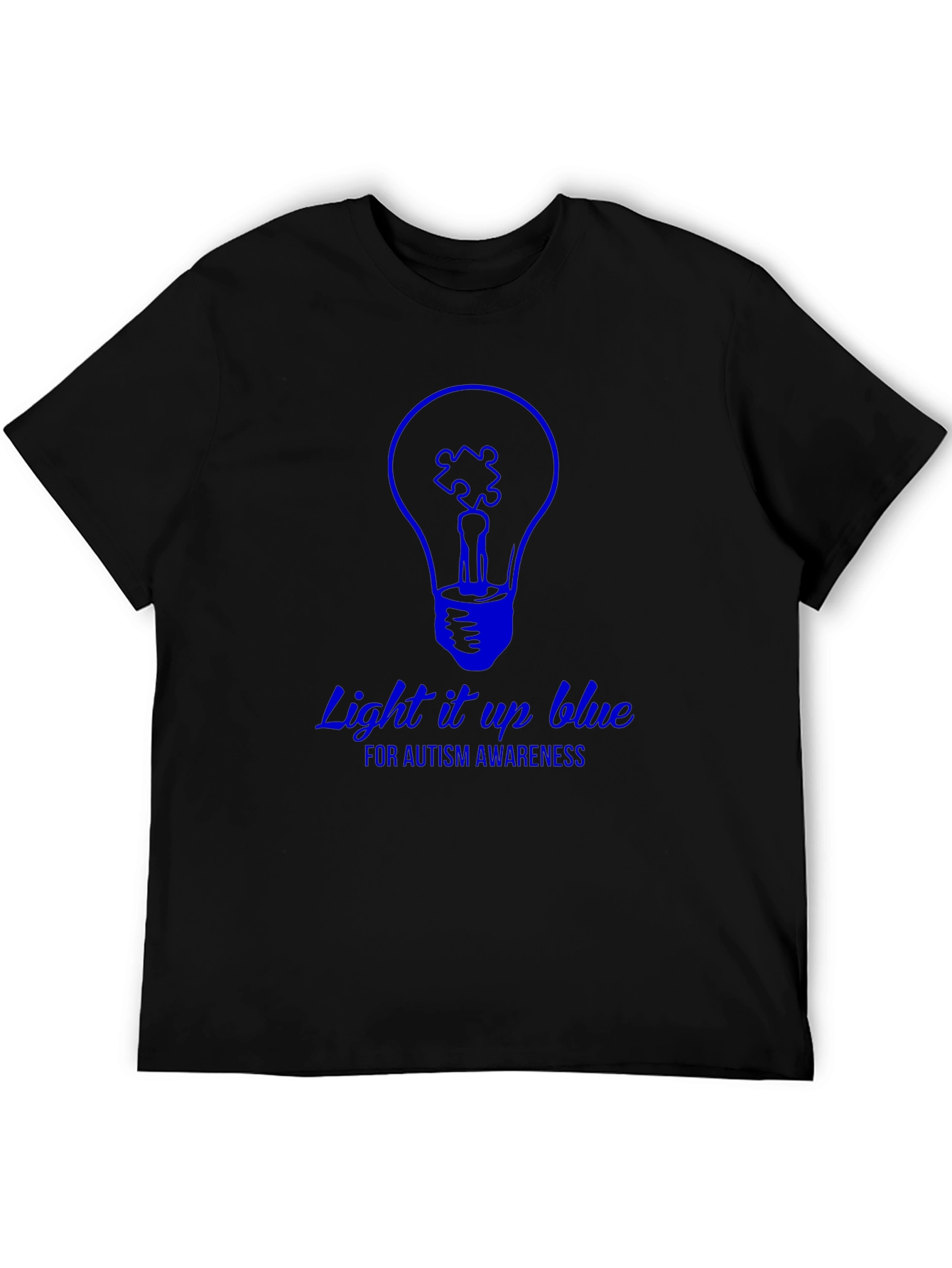 Autism Awareness Light it Up Blue Graphic T-Shirt
