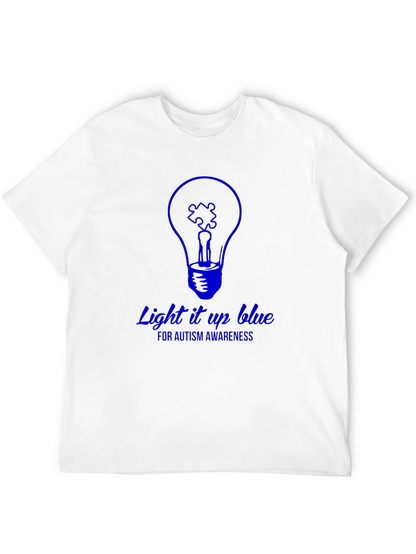 Autism Awareness Light it Up Blue Graphic T-Shirt