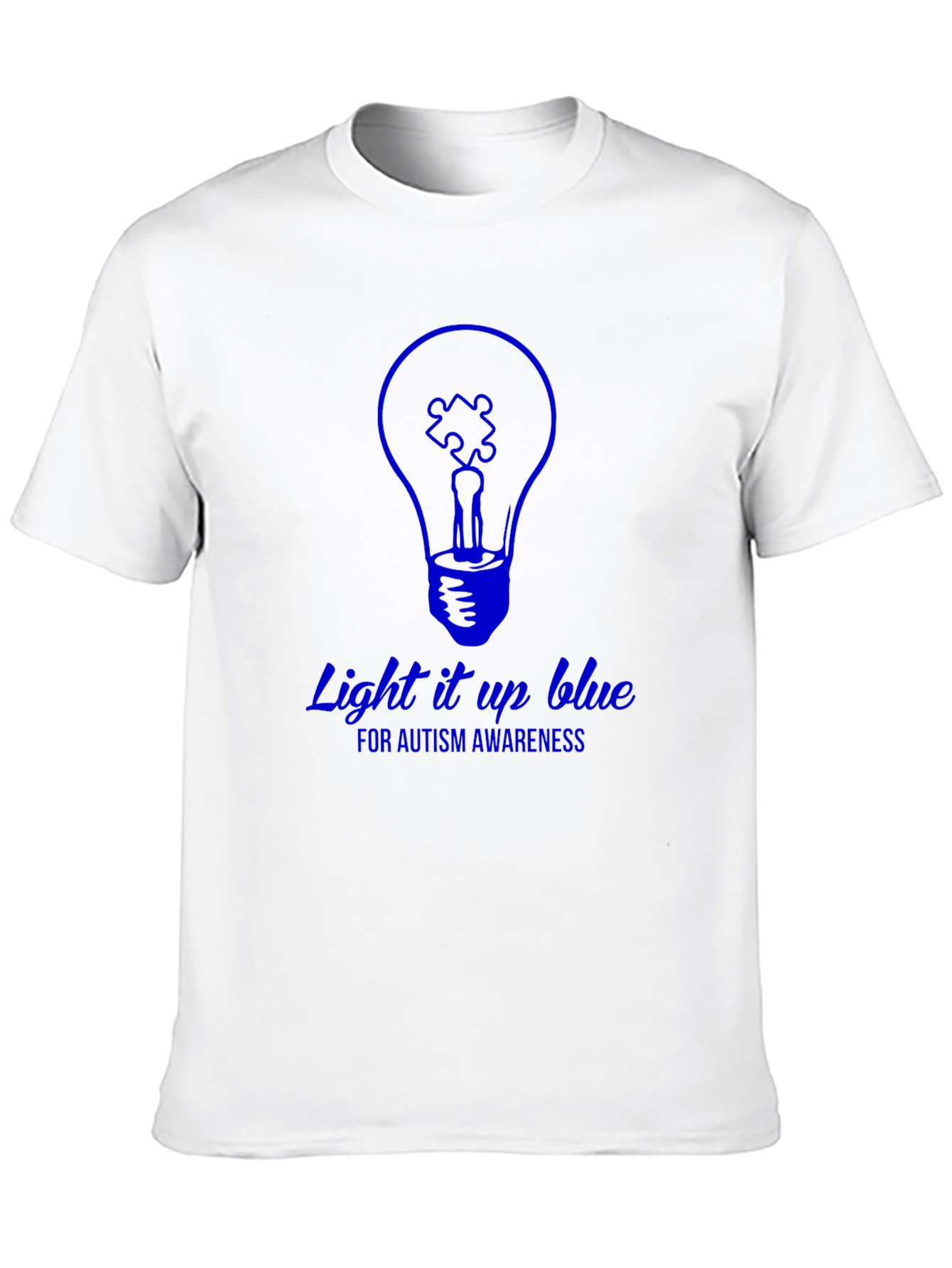 Autism Awareness Light it Up Blue Graphic T-Shirt