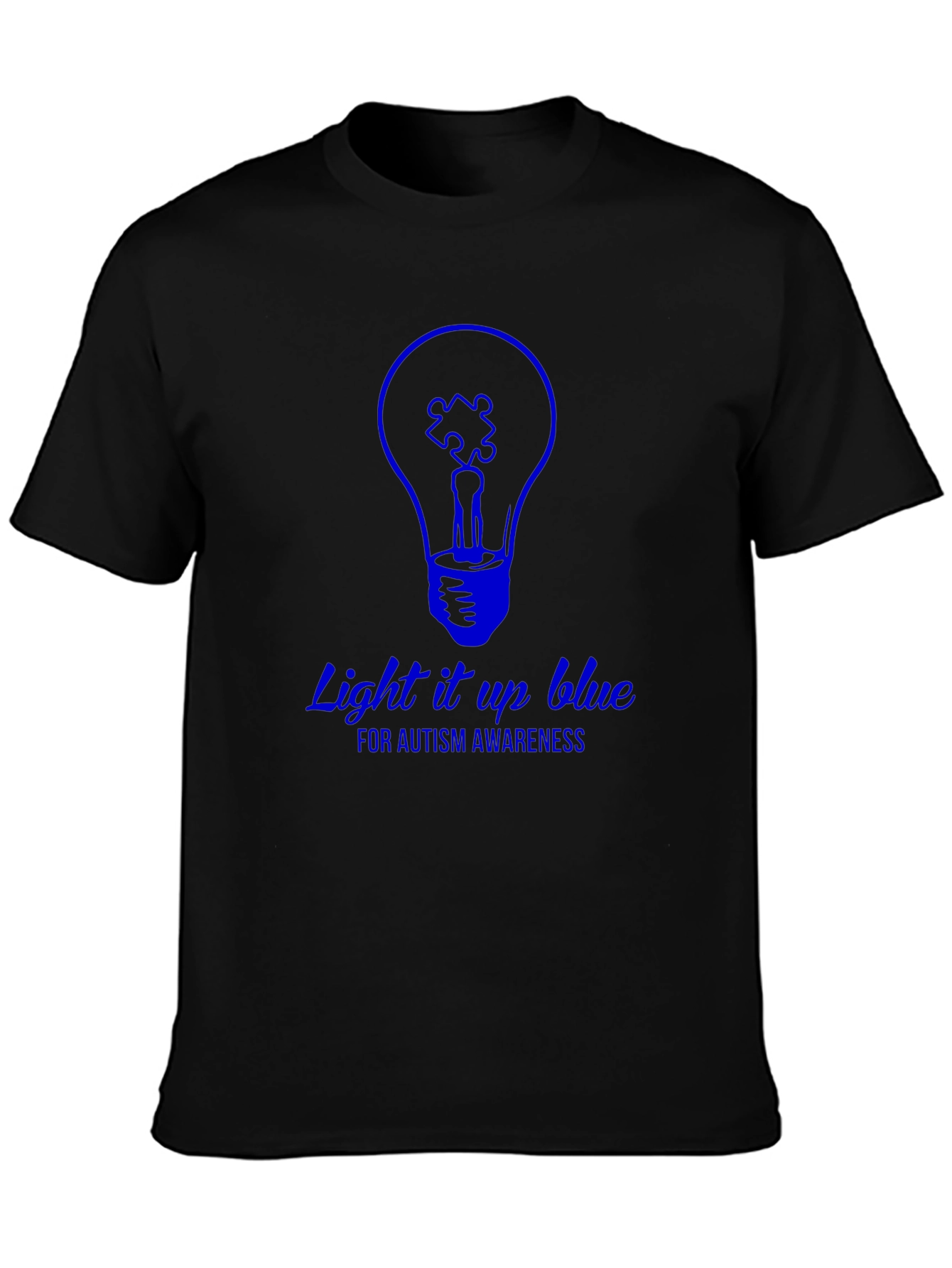Autism Awareness Light it Up Blue Graphic T-Shirt
