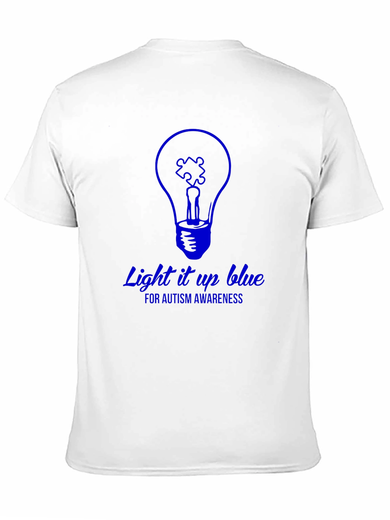 Autism Awareness Light it Up Blue Graphic T-Shirt