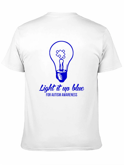 Autism Awareness Light it Up Blue Graphic T-Shirt
