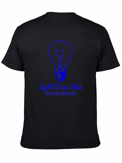 Autism Awareness Light it Up Blue Graphic T-Shirt