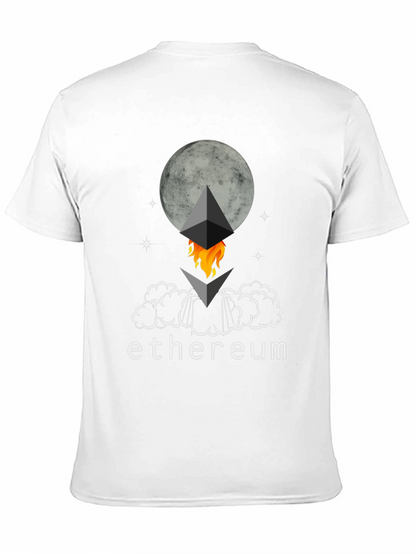 Ethereum Rocket Moon T-Shirt - Crypto Tee