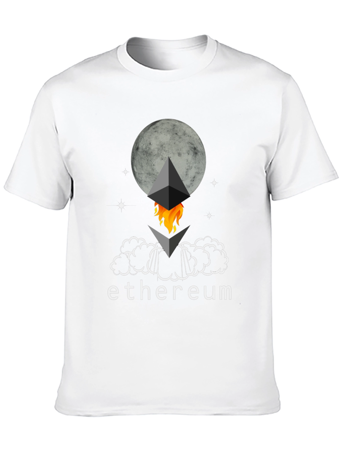 Ethereum Rocket Moon T-Shirt - Crypto Tee