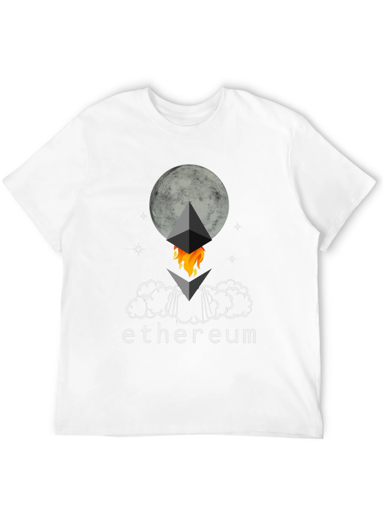 Ethereum Rocket Moon T-Shirt - Crypto Tee