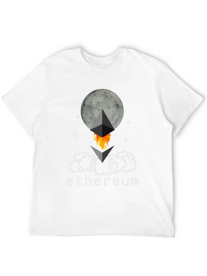 Ethereum Rocket Moon T-Shirt - Crypto Tee
