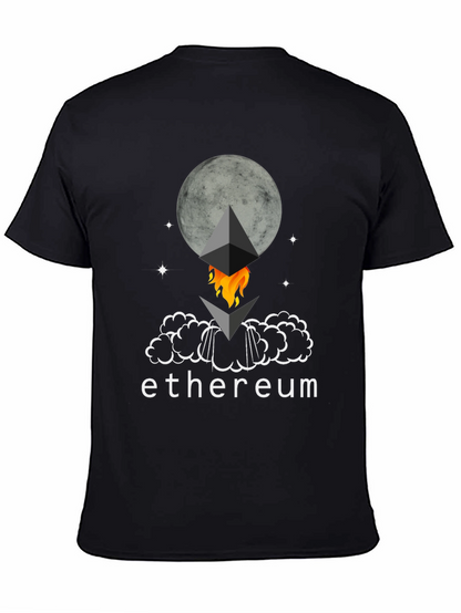 Ethereum Rocket Moon T-Shirt - Crypto Tee