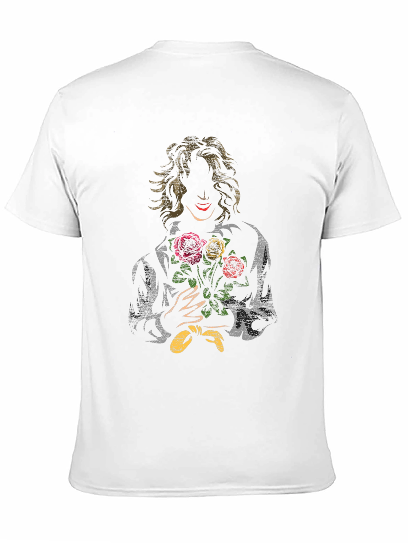 Mysterious Floral Graphic Tee - Unique Style