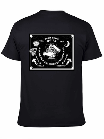 Ouija Board Graphic Print Black T-Shirt